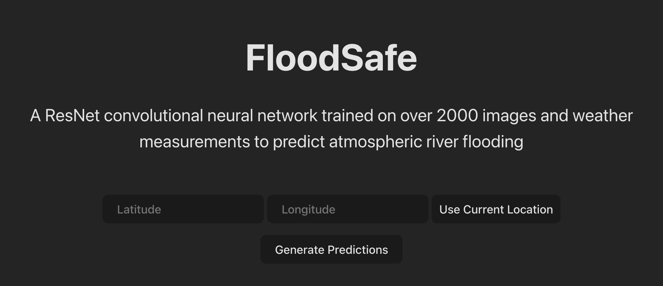 FloodSafe: Atmospheric River Prediction